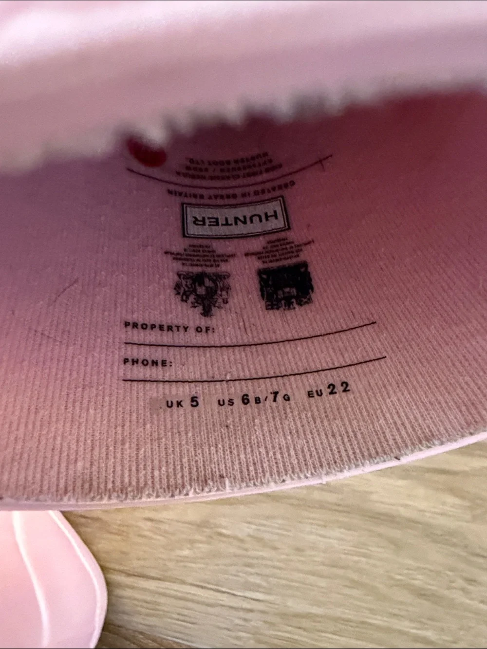 Toddler Pink Hunter Boots